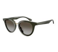 Giorgio Armani AR8252U 640013 Woman Sunglasses Acetate Green Grey Round Normal Nuanced