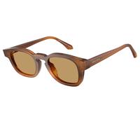 Giorgio Armani AR8254U 616373 Unisex Sunglasses Acetate Turtle Brown Pillow Normal