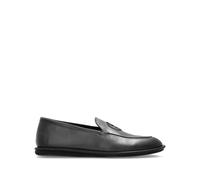 Giorgio Armani logo-detail leather loafers - Grey 8.5-9