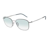 Giorgio Armani Man AR6168 30033F Sunglasses Metal Grey Blue Pillow Normal Shaded