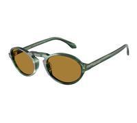 Giorgio Armani Man AR8219U 616453 Sunglasses Acetate Green Brown Round Normal