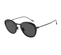 Giorgio Armani Man AR6068 300187 Sunglasses Metal Black Grey Round Normal