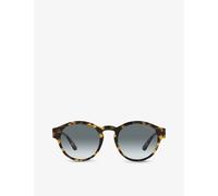 Giorgio Armani Mens Giorgio Armani Ar8146 Panthos-Frame Bio-Acetate and Crystal Sunglasses Yellow