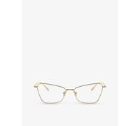 Giorgio Armani Mens Gold Ar5140 Cat Eye-frame Metal Glasses