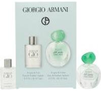 Giorgio Armani Miniature Gift Set 5ml Acqua Di Gio Eau De Toilette + 5ml Acqua Di Gioia Eau De Parfum