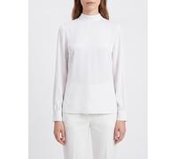 Giorgio Armani Neck Silk Blouse with Tie Closure - Size: 44 - female