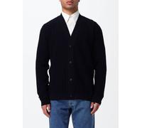 Giorgio Armani Neck Virgin Wool Cardigan with Dropped Shoulders - Size: 56 - male
