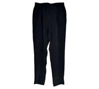 Giorgio Armani Preloved Pleated Trousers In Black Corduroy Black