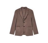 Giorgio Armani single-breasted patch-pocket blazer - Brown 44-46-48-50-52