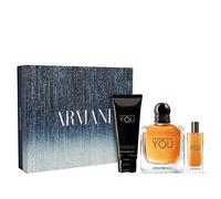 Giorgio Armani Stronger With You Eau De Toilette 100ml & Travel Spray 10ml & Shower Gel 75ml Gift Se