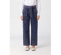 Giorgio Armani Waisted Wide-Leg Jeans in Cotton Denim - Size: 44 - female