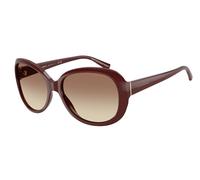 Giorgio Armani Woman Giorgio Armani AR8047 639913 Sunglasses Acetate Red Brown Round Normal Nuanced