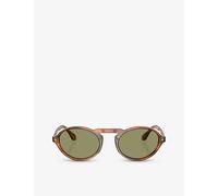 Giorgio Armani AR8219U 616314 Man Sunglasses Acetate Turtle Green Round Normal