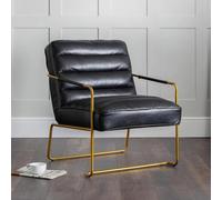 Giorgio Armchair - Black Faux Leather