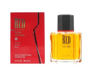Giorgio Bev Hills Mens Beverly Red For Men Eau de Toilette 100ml Spray - One Size