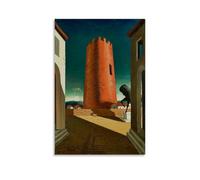 Giorgio De Chirico Art poster The Rose Tower Decorative Painting Canvas Wall Art Living Rooms Bedroom Painting 16x24inch(40x60cm)
