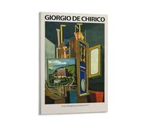 Giorgio De Chirico Surrealism Art Poster- Great Metaphysical Interior 1917 Print Photo Art Painting Canvas Poster Home Modern Decor Posters 12x18inch(30x45cm)