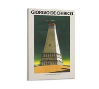 Giorgio De Chirico Surrealism Art Poster- La Torre Del Silenzio 1937 Wall Art Picture Painting Poster Canvas Print Posters Artworks Room Decor 08x12inch(20x30cm)