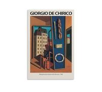 Giorgio De Chirico Surrealism Art Poster- Metaphysical Interior with Biscuits 1960 Wall Art Poster Prints Home Decor Picture Canvas Painting Posters 20x30inch(50x75cm)