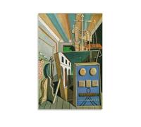 Giorgio De Chirico Surrealism Painting Poster-Metaphysical Interior with Biscuits 1916 Print Photo Art Painting Canvas Poster Home Modern Decor Posters 20x30inch(50x75cm)