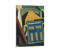 Giorgio De Chirico Surrealism Painting Poster-The Gentle Afternoon Wall Art Poster Scroll Canvas Painting Picture Living Room Decor Home 24x36inch(60x90cm)