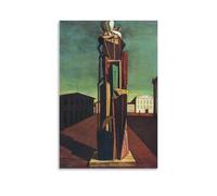 Giorgio De Chirico Surrealism Painting Poster-The Great Metaphysician Canvas Wall Art Prints Poster Photo Picture Painting Posters Room Decor 24x36inch(60x90cm)