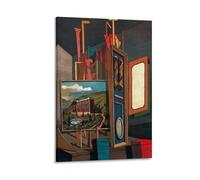 Giorgio De Chirico Surrealism Painting Poster-Vast Metaphysical Interior Picture Print Wall Art Poster Painting Canvas Posters Artworks Room Aesthetic 20x30inch(50x75cm)
