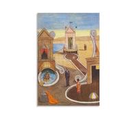 Giorgio De Chirico Works《The Mysterious Bath》Printing Posters Simple Modern Canvas Wall Art Decorative Picture Prints for Indoor Household 08x12inch(20x30cm)