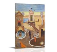 Giorgio De Chirico Works《The Mysterious Bath》Printing Posters Trendy Artwork Canvas Prints Classic Wall Painting Decor for Modern Homes 08x12inch(20x30cm)