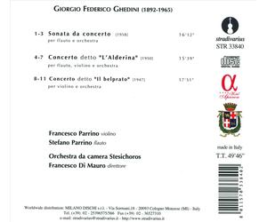 GIORGIO FEDERICO GHEDINI: CONCERTO ALL'APERTO NEW CD