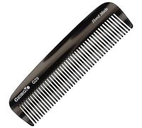 Giorgio G29 Fine Tooth Pocket Comb for Men, Hair Comb Straightener for Everyday Grooming Styling Hair, Mustache and Beard for Women and Kids, Use Wet or Dry, Saw Cut and Hand Polished (Black Grahpite)