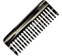 Giorgio G49 Graphite, Large Hair Detangling Comb, Wide Teeth for Thick Curly Wavy Hair. Detangler Comb For Wet and Dry. Handmade of Quality Cellulose, Saw-Cut, Hand Polished
