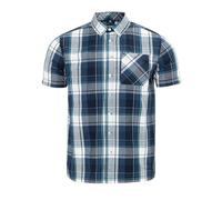 Giorgio Mens Short Sleeve Check Shirt Cotton Navy Check XXL