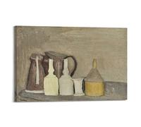 Giorgio Morandi Works (Still Life (5)) Antique Style Art Print Hanging Paintings Printed Canvas Wall Art Poster 24x36inch(60x90cm)