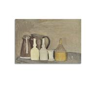 Giorgio Morandi Works (Still Life (5)) European Classic Art Printed Canvas Poster Hanging Home Decor 20x30inch(50x75cm)
