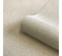 Giorgio Plain Vinyl Textured Wallpaper Belgravia Natural One Size