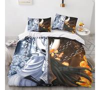 GIOSBR Hollow Knight for Teens And Adults Comforter Covers Quilt Cover 3D Print Game Duvet Cover with Zipper Closure Bedding Set with Pillow Cases Soft Microfiber 3 Pieces Double（200x200cm）
