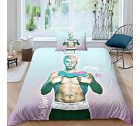 GIOSBR Justin Bieber for Boys Girls Comforter Covers Duvet Cover 3D Printed Quilt Cover with Zipper Closure with Pillow Cases Soft Microfiber Bedding Set 2 Pieces Single(135x200cm)
