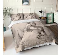 GIOSBR Marilyn Monroe 3D Printed Sexy Quilt Cover Duvet Cover for Boys Girls Comforter Covers with Zipper Closure Bedding Set Soft Microfiber with Pillow Cases 3 Pieces King（220x240cm）