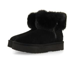 GIOSEPPO AUSTRALIANAS Mendon Leather Boots, Black/White, 4 UK