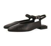 GIOSEPPO Averill Leather Mules, Black/White, 4 UK