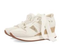GIOSEPPO Beige Espadrille Open Sneakers with Straps for Women Muir, ivory white, 8.5 UK