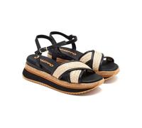 GIOSEPPO BOSCAWEN, Women's Sport Sandals, Black, 41 EU, Black/White, 8.5 UK