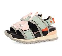 GIOSEPPO bundall girls white adjustable strappy cutout grid base sandals, Black/White, 10 UK Child