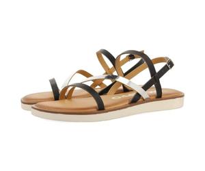 GIOSEPPO CARBIS, Women's Sandal, Black, 37 EU, Black/White, 5 UK