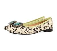 GIOSEPPO CLYMAN Leopard Leather Ballerinas, Cow, 7 UK
