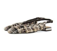 GIOSEPPO Colby Braided Leather Mules, Black/White, 8 UK