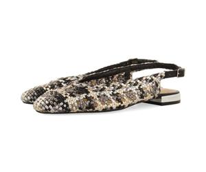 GIOSEPPO Colby Braided Leather Mules, Black/White, 8 UK