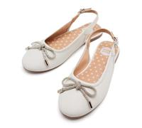 GIOSEPPO Coon, Mary Jane Flats, White, 36 EU, White, 3 UK