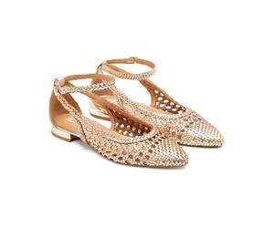 GIOSEPPO DELL Women's Ballet Shoes, Gold, 5 UK